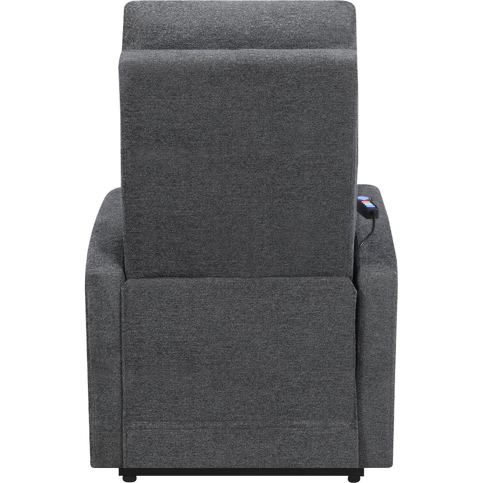 luna gray recliner   