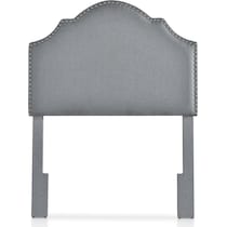 luna gray twin headboard   