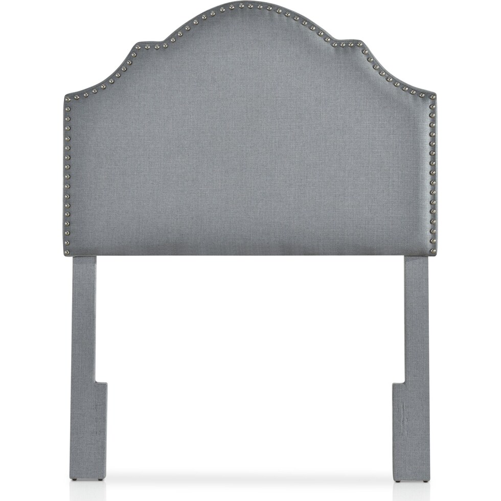 luna gray twin headboard   