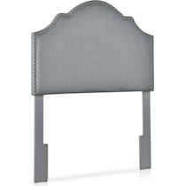 luna gray twin headboard   
