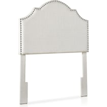 luna white twin headboard   