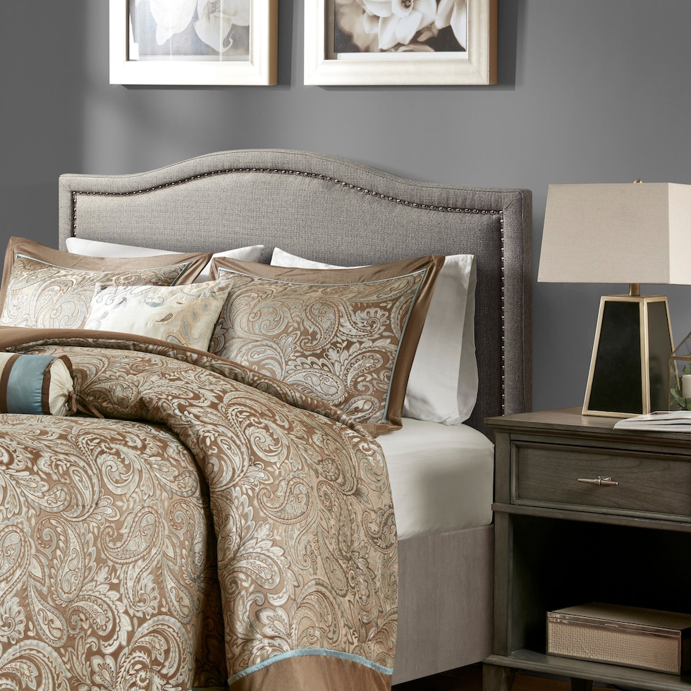 lupita gray king headboard   