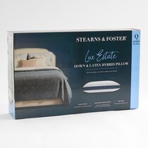 lux estate white bed pillow   