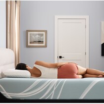 luxe adapt  white california king mattress   