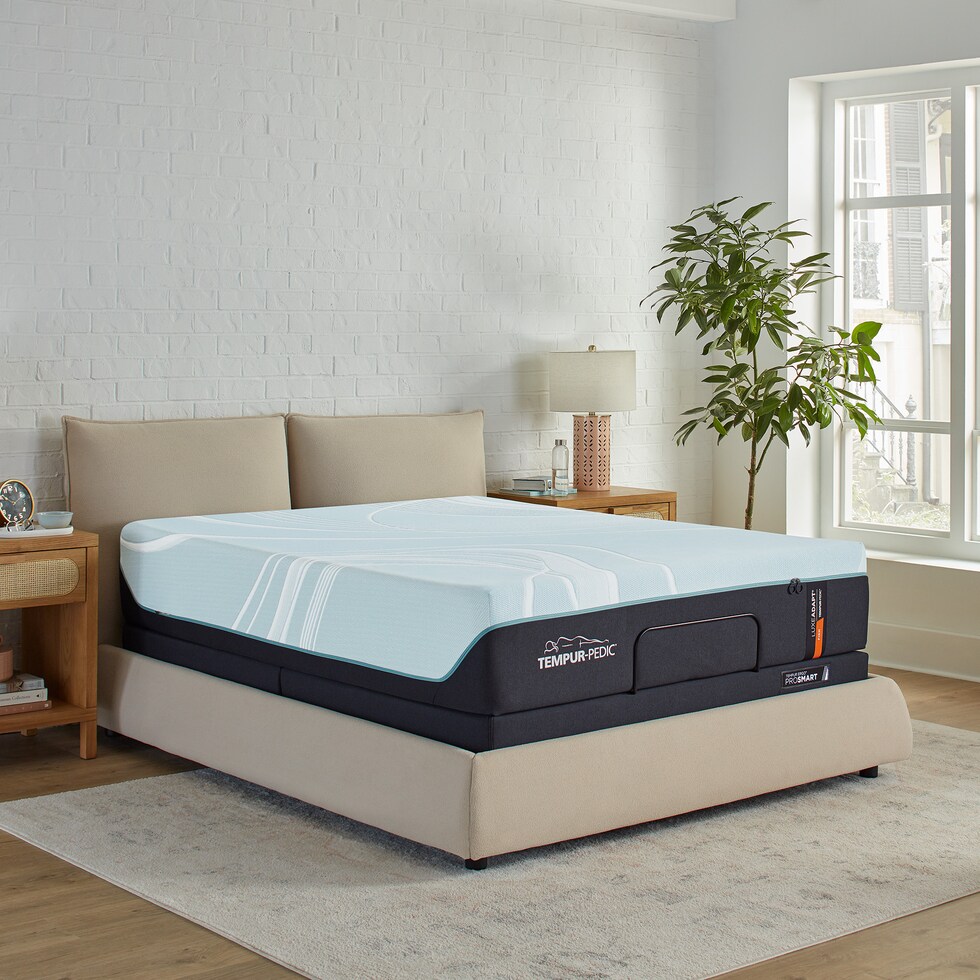luxe adapt  white california king mattress   
