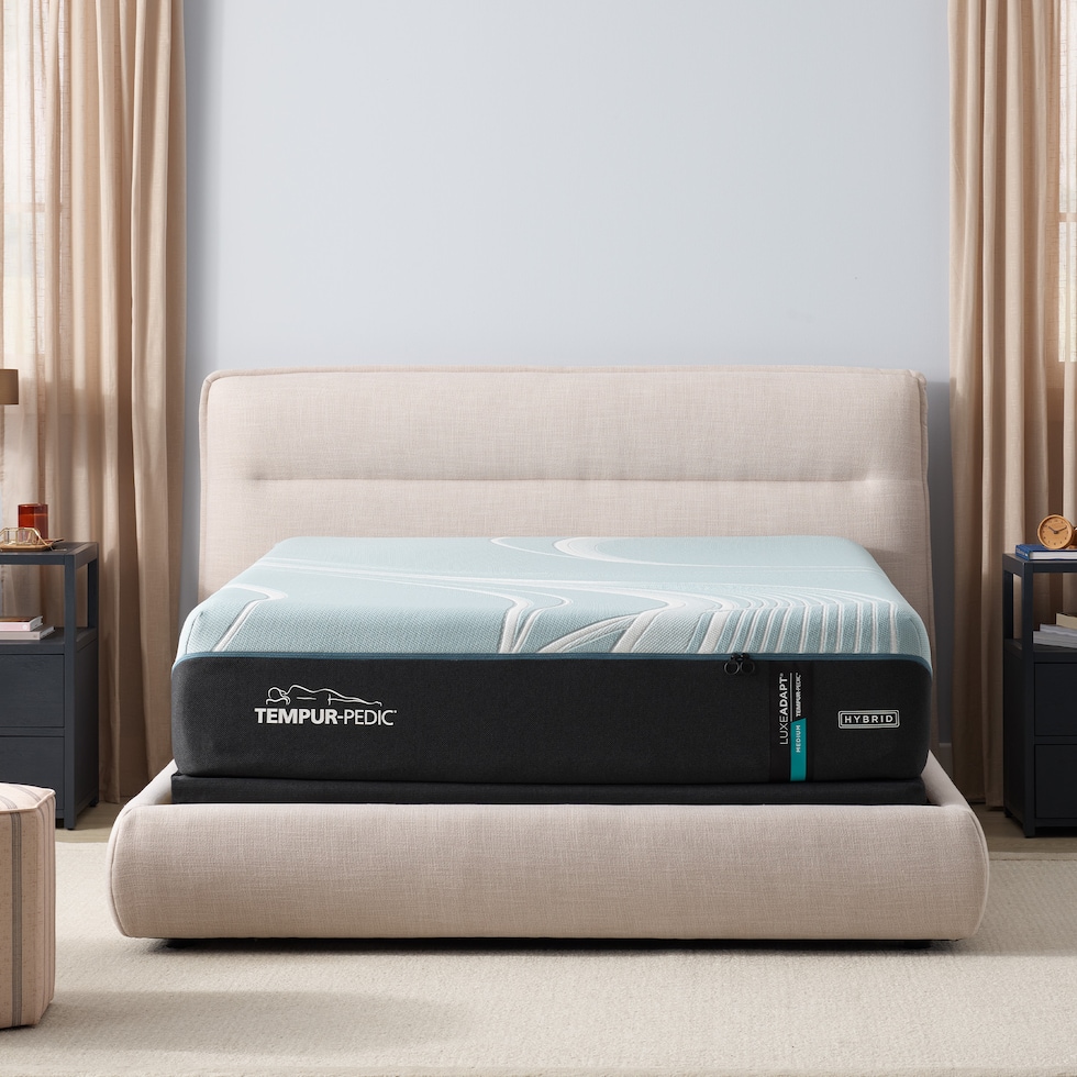 luxe adapt  white california king mattress   