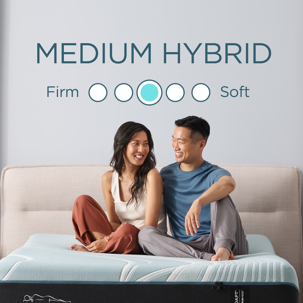 luxe adapt  white california king mattress   