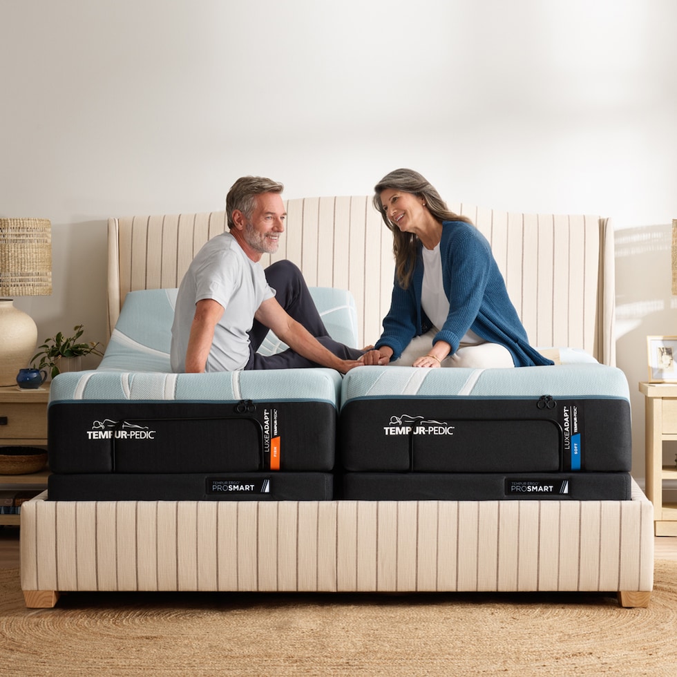 luxe adapt  white california king mattress   