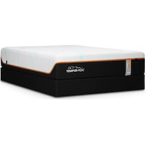 luxe adapt white king mattress split low profile foundation set   