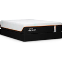 luxe adapt white queen mattress split foundation set   