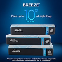 luxe breeze white california king mattress   