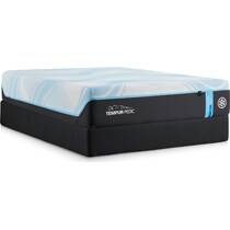luxe breeze white king mattress foundation set   