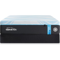 luxe breeze white king mattress foundation set   