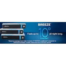 luxe breeze white queen mattress   