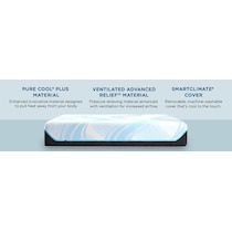 luxe breeze white queen mattress   