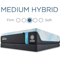 luxe breeze white split california king mattress   