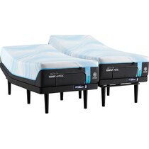 luxe breeze white split california king mattress   