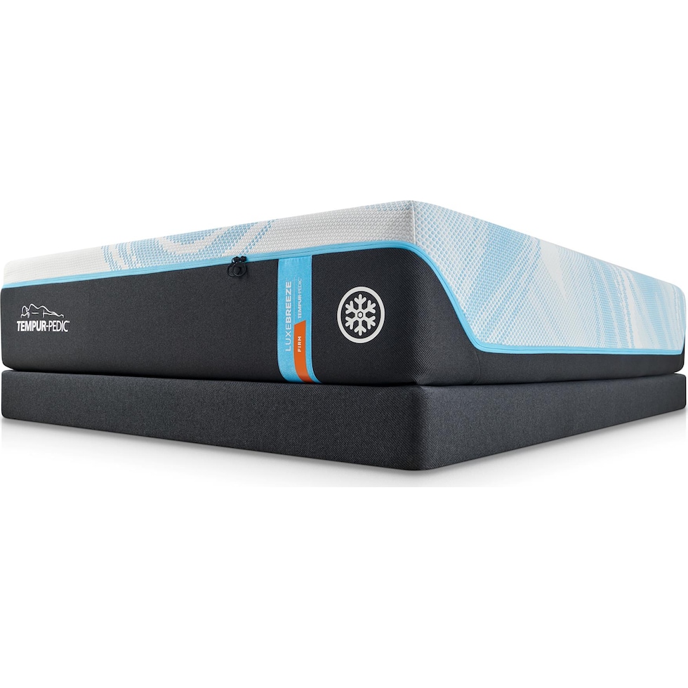 luxe breeze white split california king mattress   