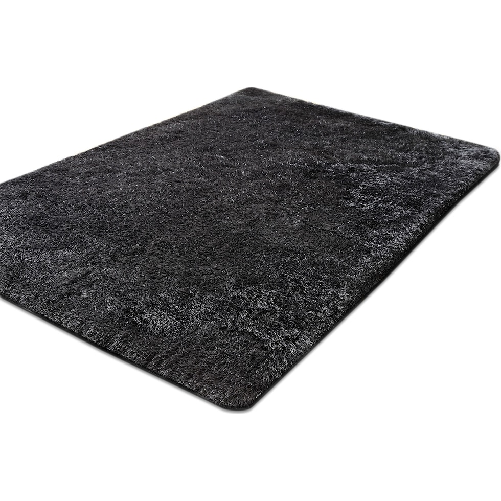 luxe charcoal charcoal area rug  x    