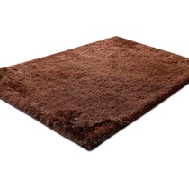 luxe chocolate dark brown area rug  x    