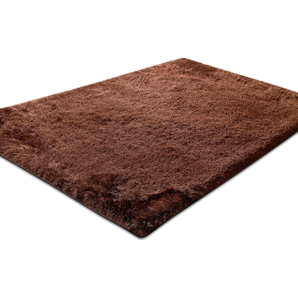 luxe chocolate dark brown area rug  x    