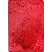 luxe ruby red area rug  x    