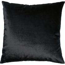 luxe velvet black accent pillow   