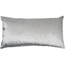 luxe velvet silver accent pillow   