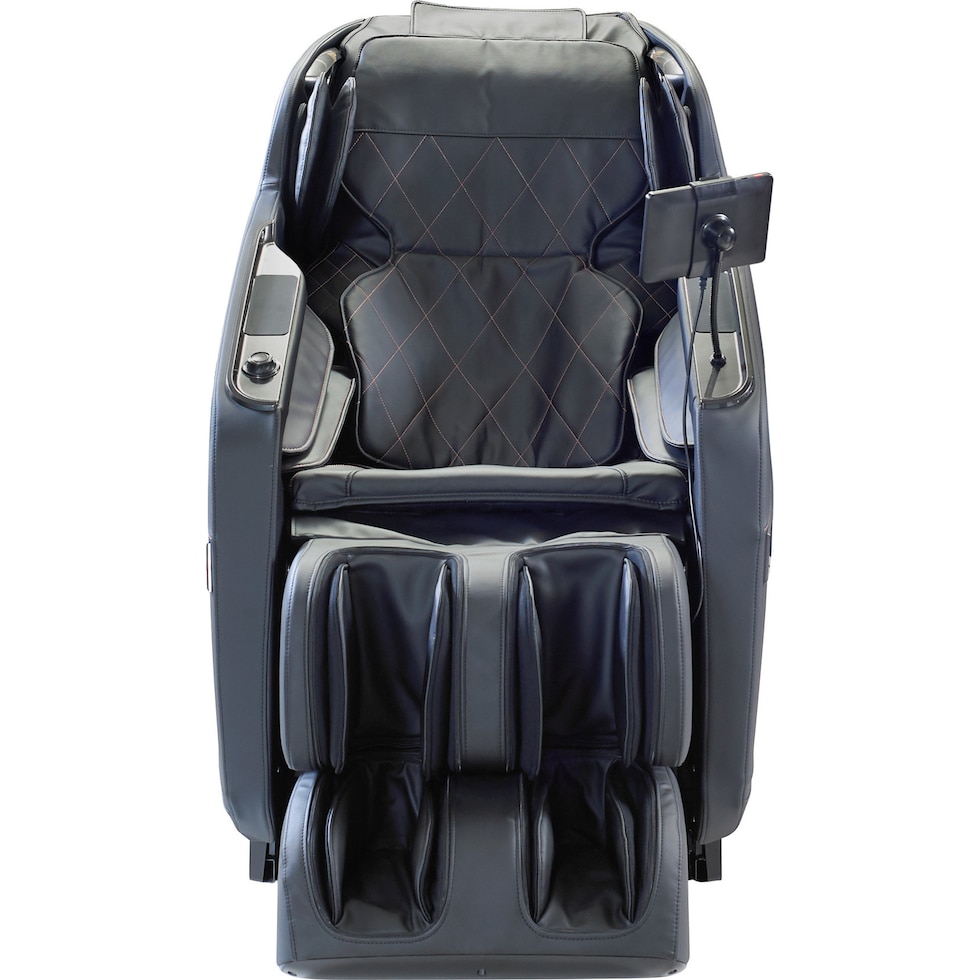 luxe black massage chair   
