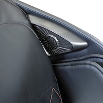 luxe black massage chair   