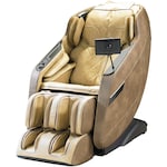 luxe light brown massage chair   