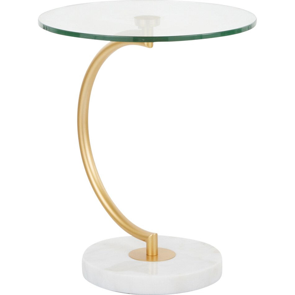 luxoria glass accent table   
