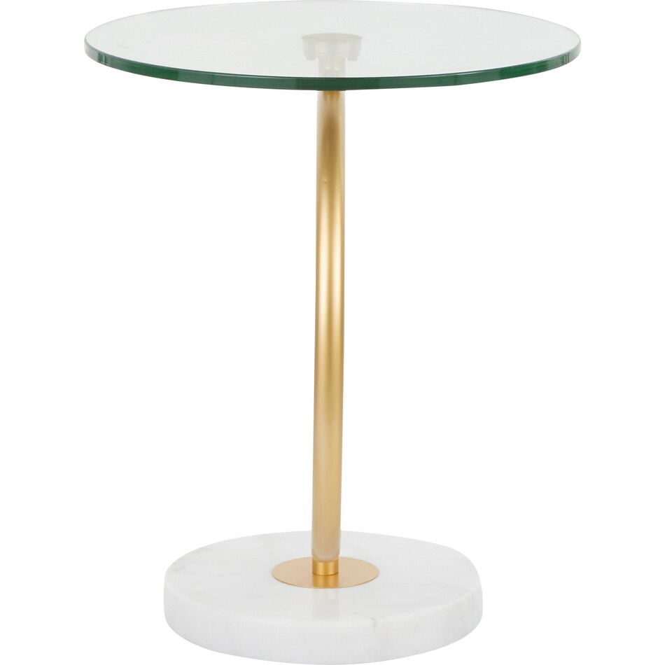 luxoria glass accent table   
