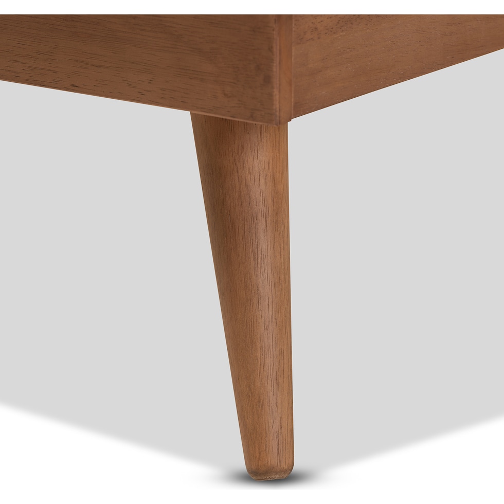 lylah dark brown full bed frame   
