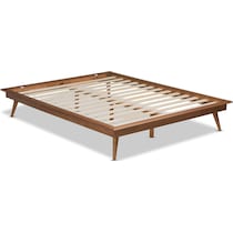 lylah dark brown king bed frame   