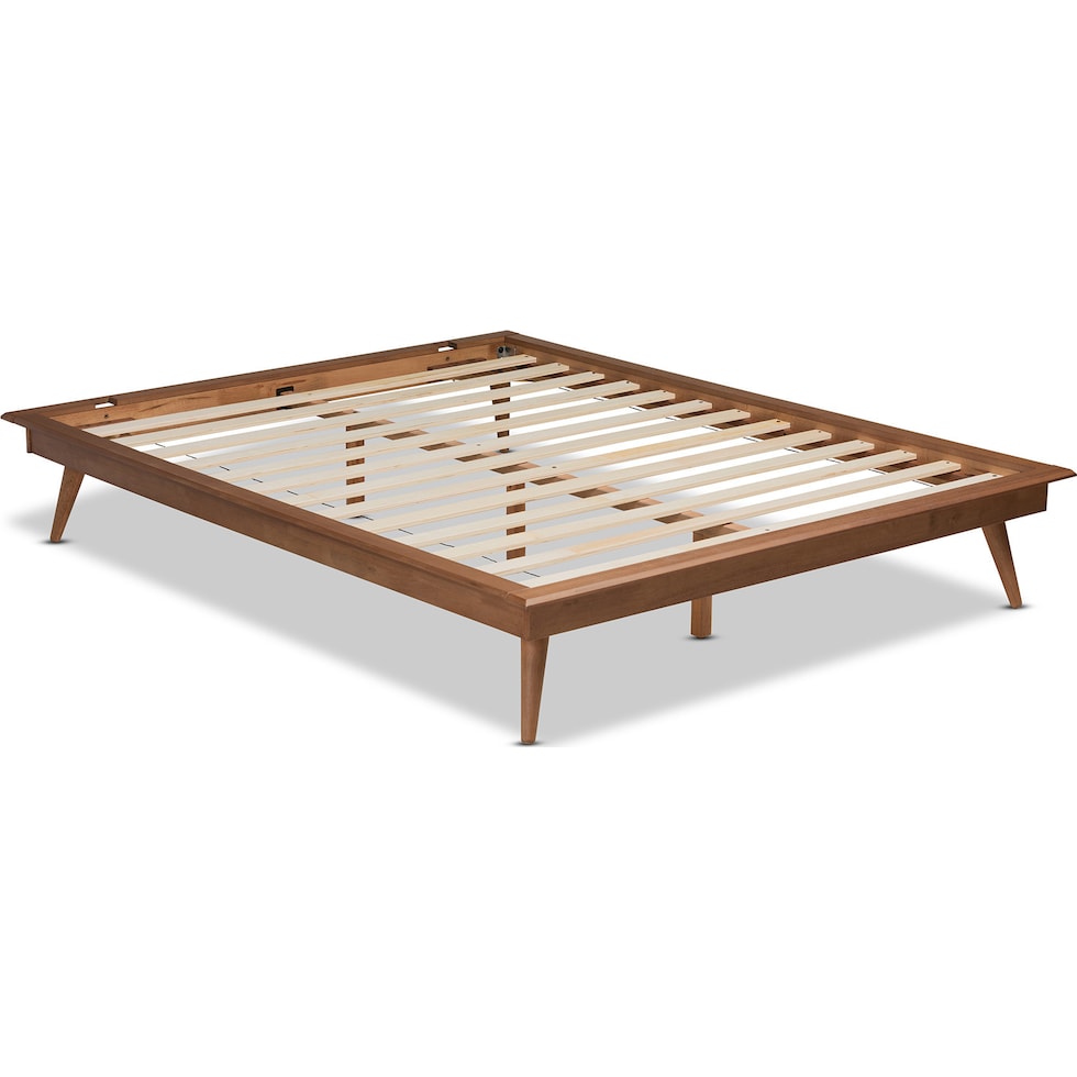 lylah dark brown king bed frame   