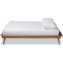 lylah dark brown king bed frame   