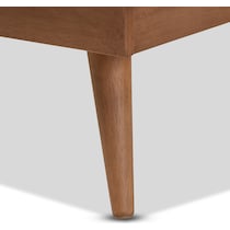 lylah dark brown king bed frame   
