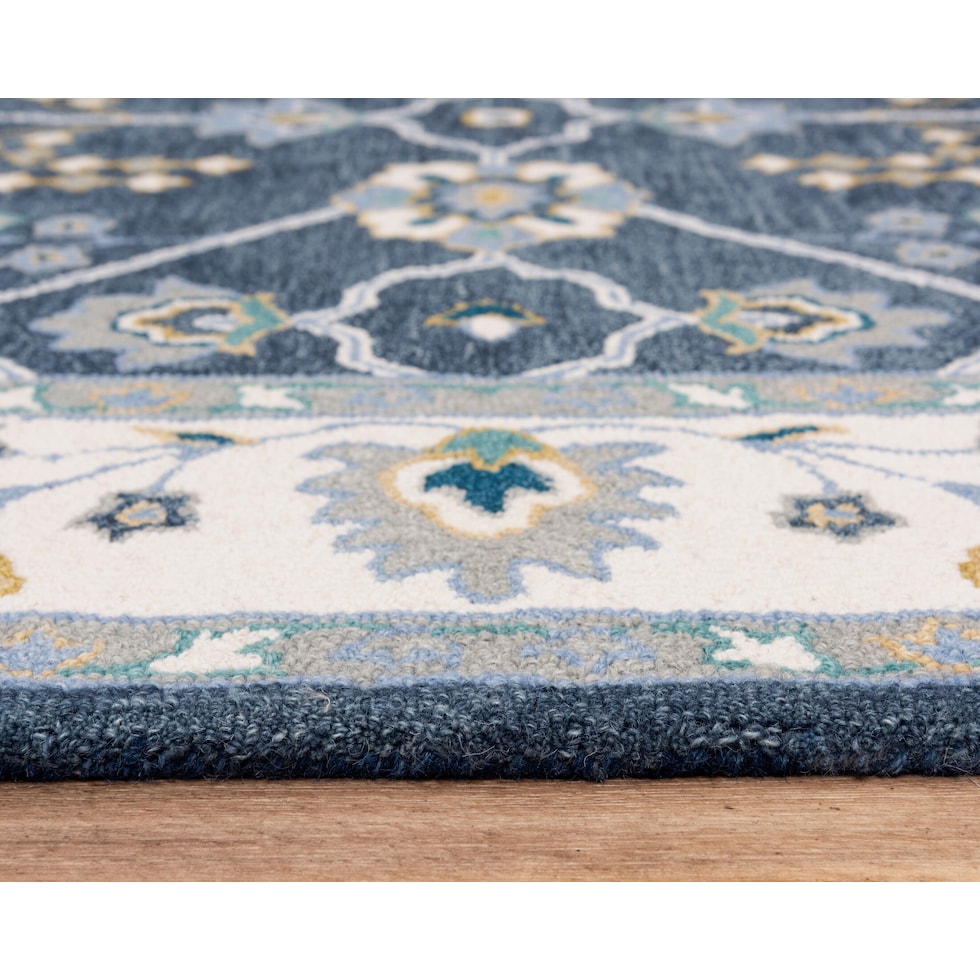 lynde blue area rug  x    