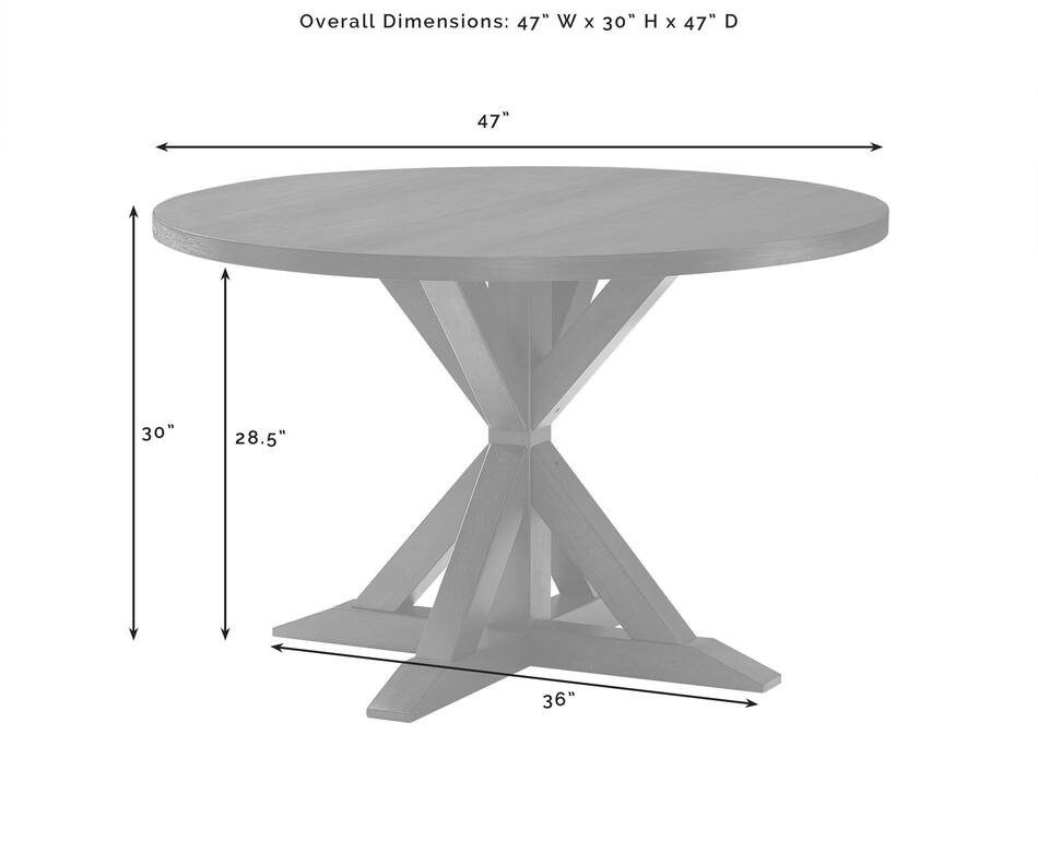 Lynn Round Dining Table and 4 Lex Dining Chairs Value City Furniture