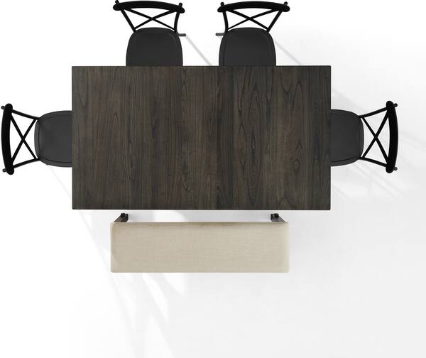 Lynn Rectangular Dining Table, 4 Lex Chairs and Bench Value City