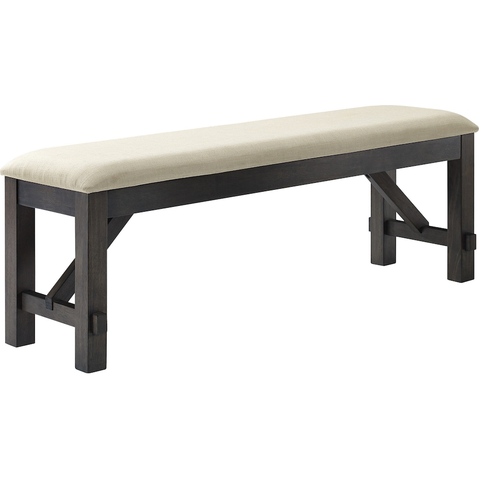 lynn black dining bench   