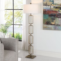 lynx gold floor lamp   