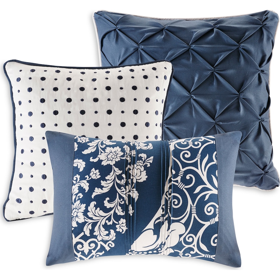 lyric blue california king bedding set   