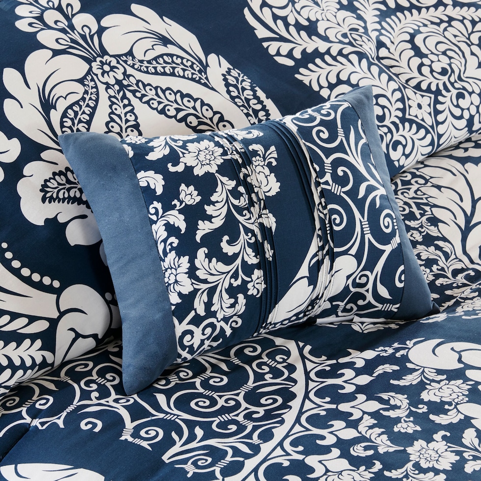 lyric blue california king bedding set   