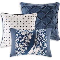 lyric blue king bedding set   