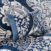 lyric blue king bedding set   