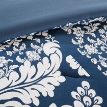 lyric blue king bedding set   