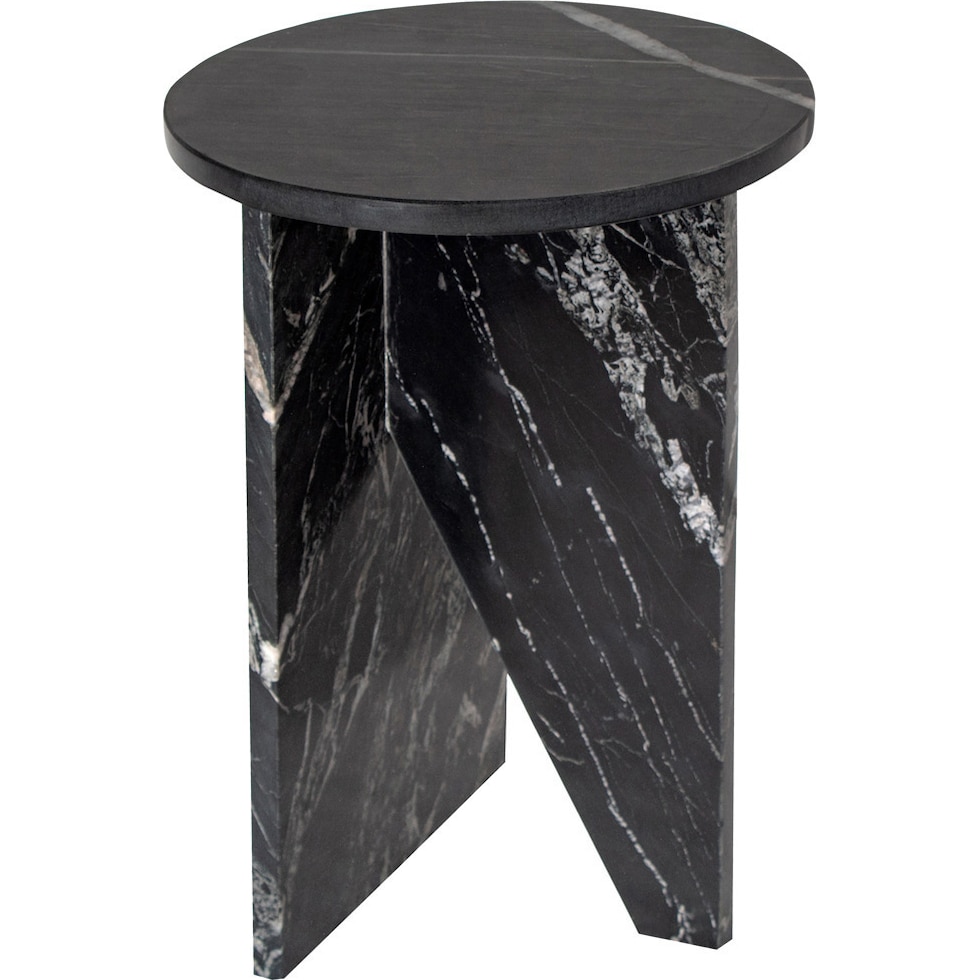 lysander black nightstand   