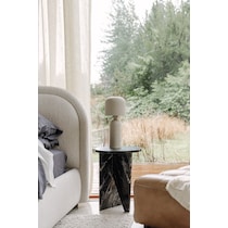 lysander black nightstand   